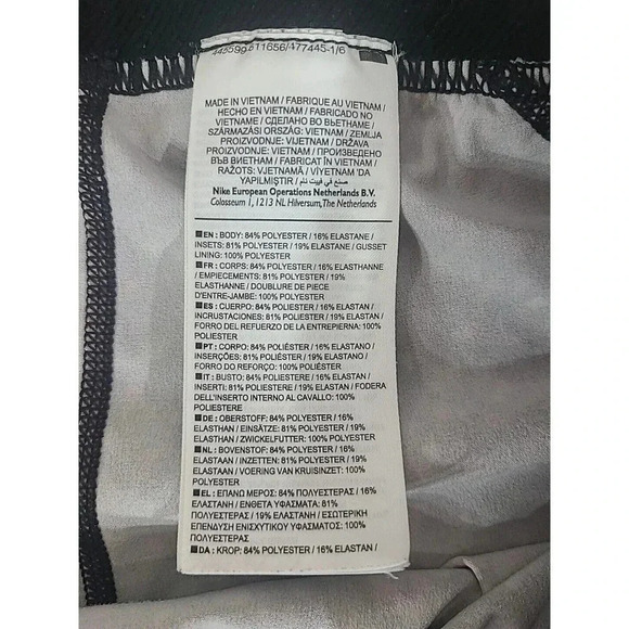 Nike Pro Hypercool Compression Leggings Women's Size Large Black Green Purple - Picture 7 of 7